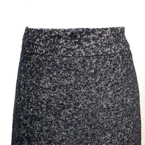 DKNY Tweed Knee Length Lined Pencil Straight Skirt - Picture 2 of 7